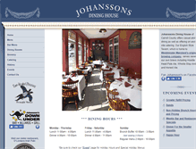 Tablet Screenshot of johanssonsdininghouse.com